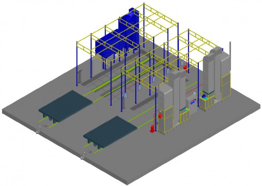Окрасочно-сушильная камера в тупиковом исполнении SPK-15.6.5 