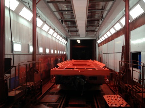 Модернизация окрасочно сушильной камеры для локомотивов SPK-22