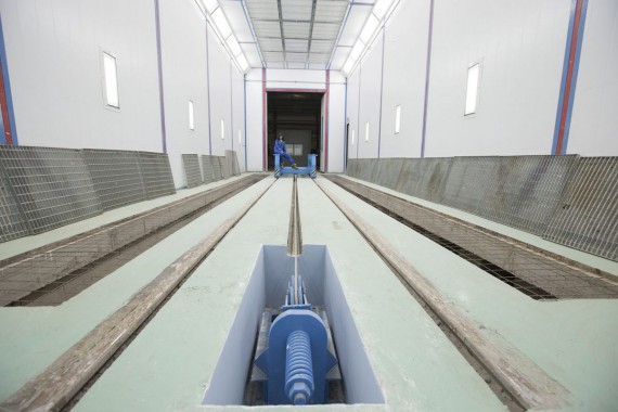 Окрасочно-сушильная камера для дизельных двигателей. Завод по производству дизельных двигателей "Астана Дизель Сервис", Астана (Казахстан)