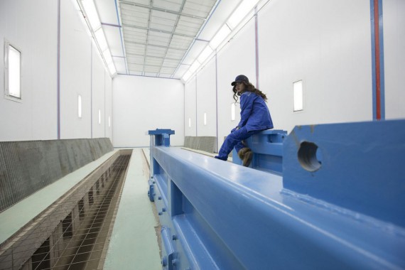 Окрасочно-сушильная камера для дизельных двигателей. Завод по производству дизельных двигателей "Астана Дизель Сервис", Астана (Казахстан)