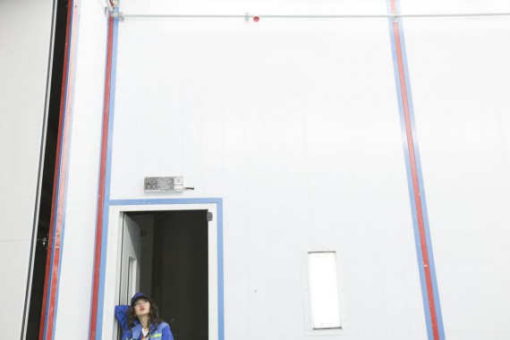 Окрасочно-сушильная камера для дизельных двигателей. Завод по производству дизельных двигателей "Астана Дизель Сервис", Астана (Казахстан)