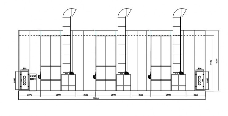 Модернизация окрасочно сушильной камеры для локомотивов SPK-22