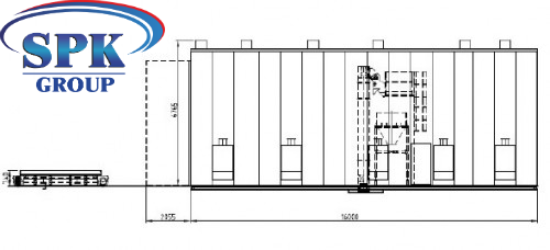 Обитаемая дробеструйная камера для металлоконструкций SPK16.6.6