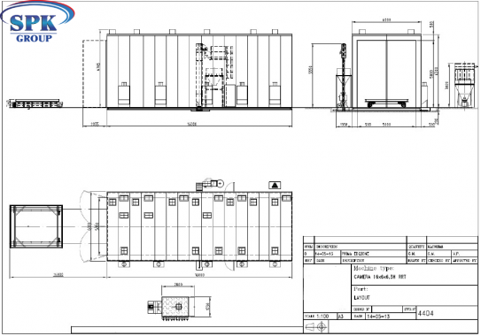 Обитаемая дробеструйная камера для металлоконструкций SPK16.6.6