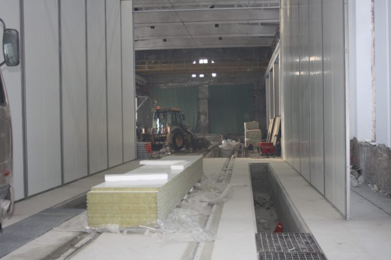 Покрасочно-сушильная камера для локомотивов для Музея РЖД г. Екатеринбург