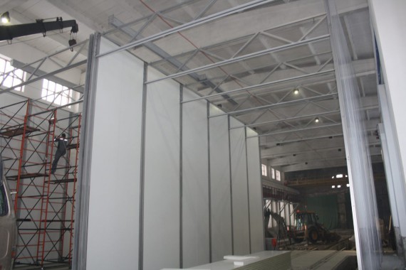 Покрасочно-сушильная камера для локомотивов для Музея РЖД г. Екатеринбург