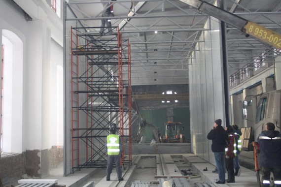 Дробеструйная камера для жд вагонов. Музей РЖД в г. Екатеринбург