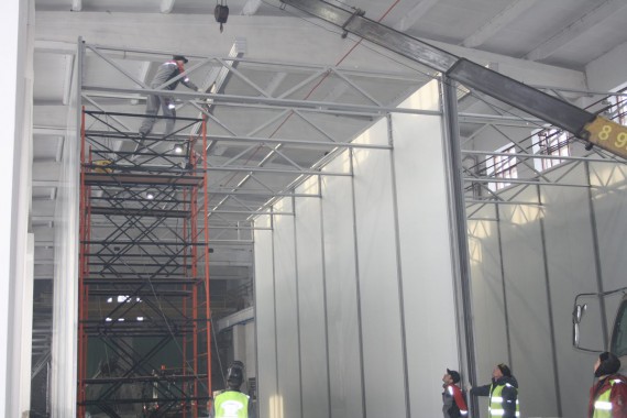 Дробеструйная камера для жд вагонов. Музей РЖД в г. Екатеринбург