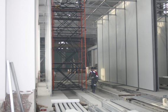 Дробеструйная камера для жд вагонов. Музей РЖД в г. Екатеринбург