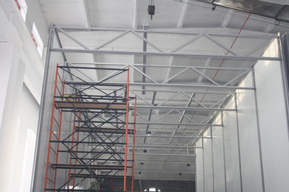 Дробеструйная камера для жд вагонов. Музей РЖД в г. Екатеринбург