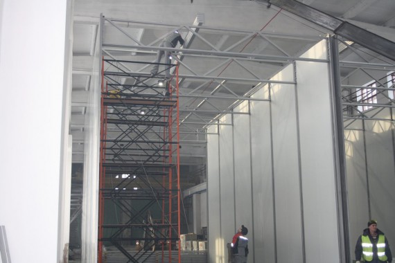 Дробеструйная камера для жд вагонов. Музей РЖД в г. Екатеринбург