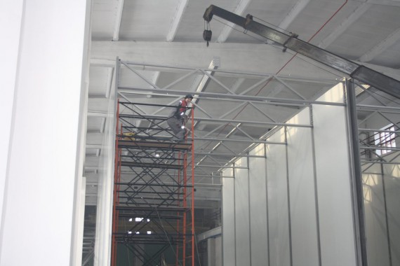 Дробеструйная камера для жд вагонов. Музей РЖД в г. Екатеринбург