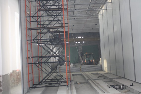 Дробеструйная камера для жд вагонов. Музей РЖД в г. Екатеринбург