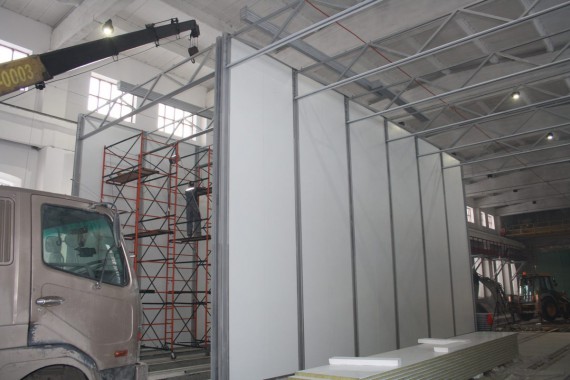 Дробеструйная камера для жд вагонов. Музей РЖД в г. Екатеринбург