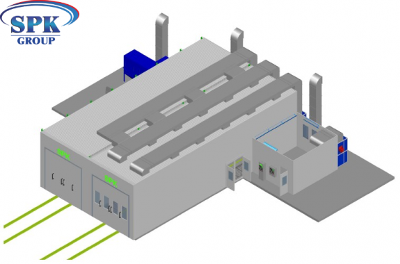 Комплекс подготовки и окраски металлоконструкций SPK-18.5.5 ОСК DB