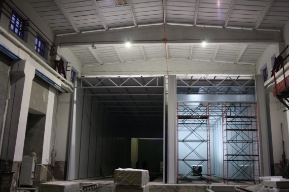 Дробеструйная камера для жд вагонов. Музей РЖД в г. Екатеринбург