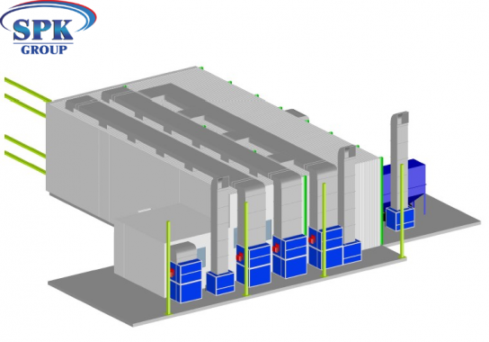 Комплекс подготовки и окраски металлоконструкций SPK-18.5.5 ОСК DB