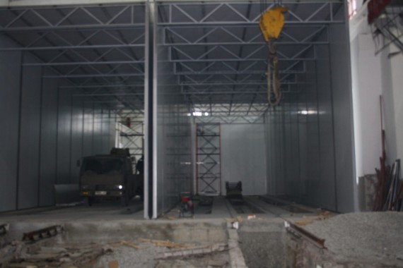 Покрасочно-сушильная камера для локомотивов для Музея РЖД г. Екатеринбург