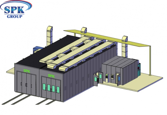 Комплекс подготовки и окраски металлоконструкций SPK-18.5.5 ОСК DB