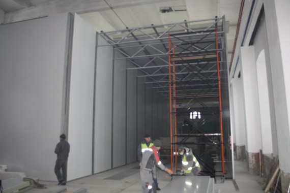 Покрасочно-сушильная камера для локомотивов для Музея РЖД г. Екатеринбург