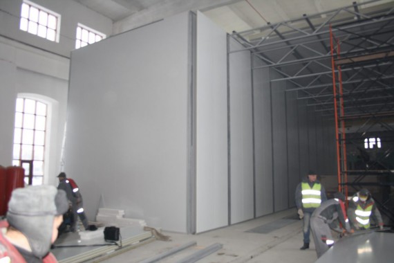 Покрасочно-сушильная камера для локомотивов для Музея РЖД г. Екатеринбург