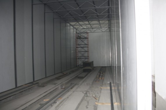 Покрасочно-сушильная камера для локомотивов для Музея РЖД г. Екатеринбург