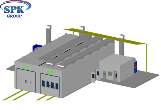 Комплекс подготовки и окраски металлоконструкций SPK-18.5.5 ОСК DB