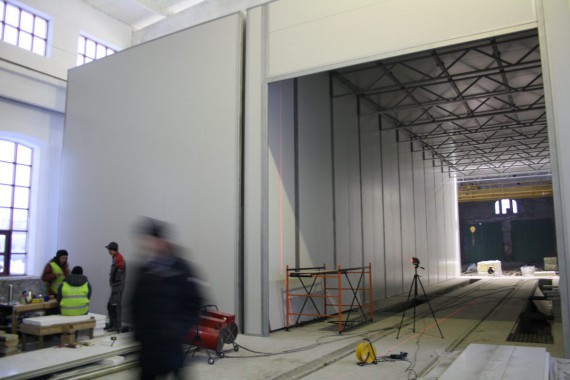 Покрасочно-сушильная камера для локомотивов для Музея РЖД г. Екатеринбург