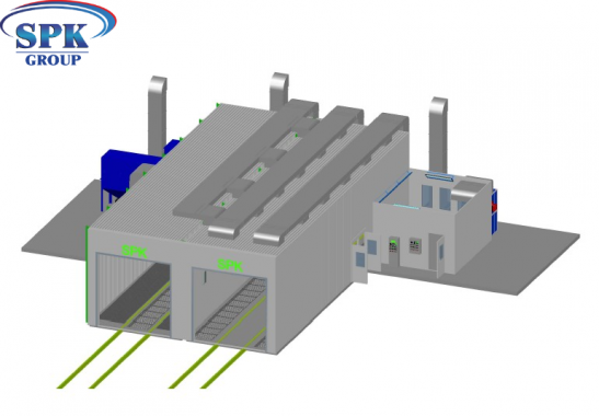 Комплекс подготовки и окраски металлоконструкций SPK-18.5.5 ОСК DB