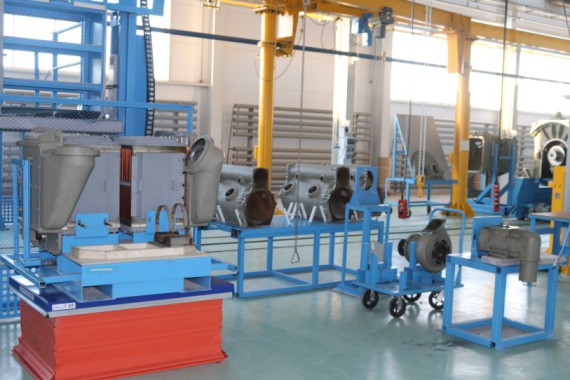 Технологическая линия на Заводе по производству дизельных двигателей GEVO