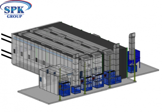 Комплекс подготовки и окраски металлоконструкций SPK-18.5.5 ОСК DB