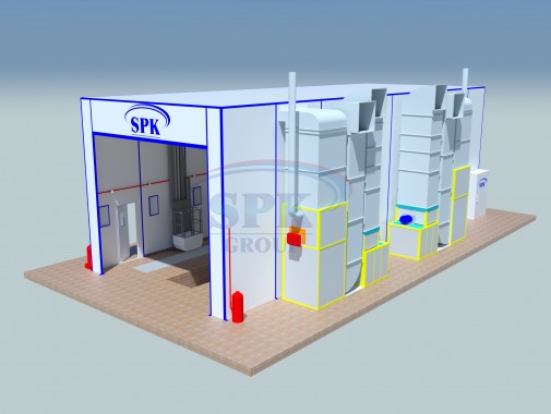 Двухсекционная окрасочно-сушильная камера для автоцистерн и прицепов SPK-16.6.5