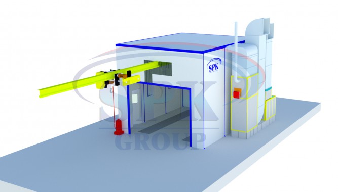 Покрасочно-сушильная камера для сварных металлоконструкций SPK-5.5.3