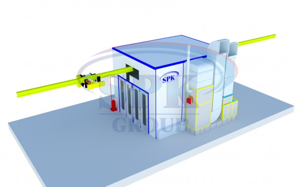 Покрасочно-сушильная камера для сварных металлоконструкций SPK-5.5.3