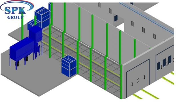 Комплекс подготовки и окраски металлоконструкций SPK-18.5.5 ОСК DB