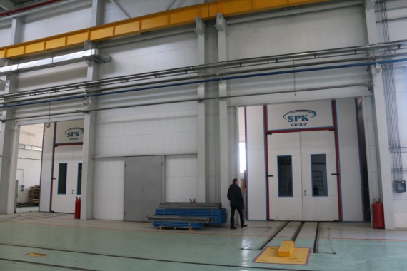 Обитаемая моечная камера. Завод по производству дизельных двигателей GEVO.