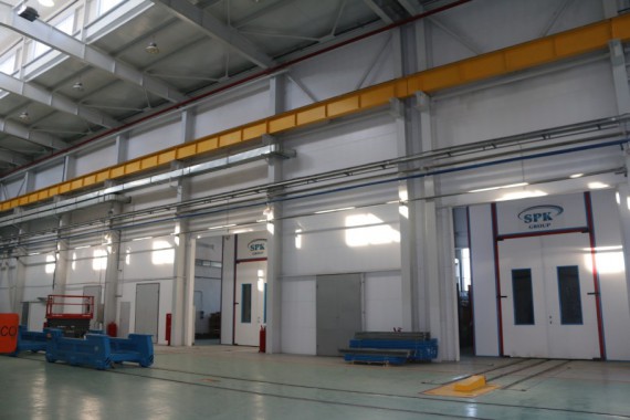 Обитаемая моечная камера. Завод по производству дизельных двигателей GEVO.