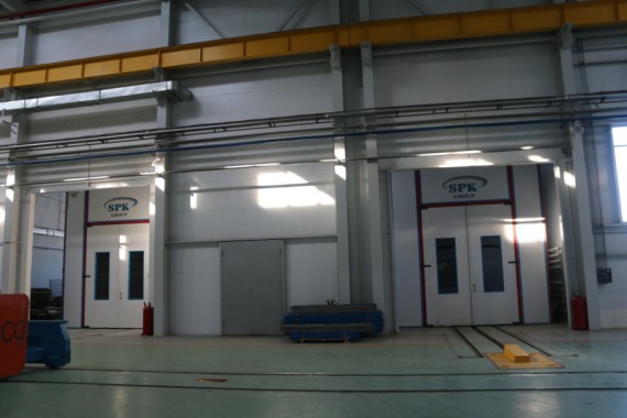 Обитаемая моечная камера. Завод по производству дизельных двигателей GEVO.