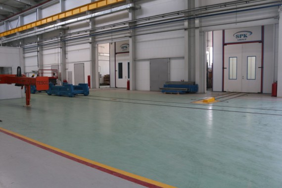 Обитаемая моечная камера. Завод по производству дизельных двигателей GEVO.