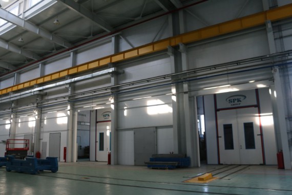 Обитаемая моечная камера. Завод по производству дизельных двигателей GEVO.