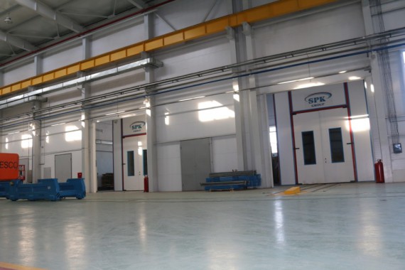 Обитаемая моечная камера. Завод по производству дизельных двигателей GEVO.