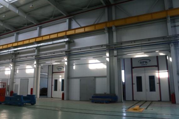 Обитаемая моечная камера. Завод по производству дизельных двигателей GEVO.