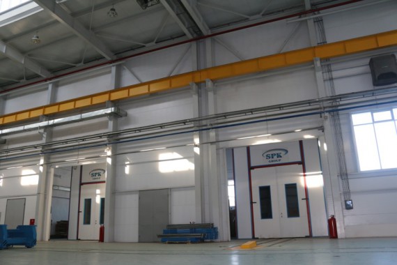 Обитаемая моечная камера. Завод по производству дизельных двигателей GEVO.