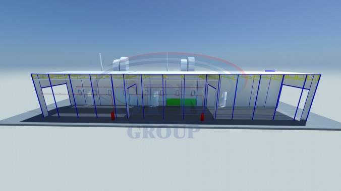 Комплекс подготовки и покраски металлоконструкций SPK-27.4.4