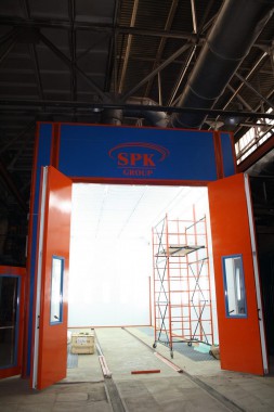 Окрасочно-сушильная камера для вилочных погрузчиков и металлоконструкций (Невьянский Машиностроительный Завод, г. Невьянск, Свердловская область)