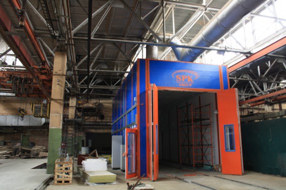 Окрасочно-сушильная камера для вилочных погрузчиков и металлоконструкций (Невьянский Машиностроительный Завод, г. Невьянск, Свердловская область)