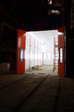 Окрасочно-сушильная камера для вилочных погрузчиков и металлоконструкций (Невьянский Машиностроительный Завод, г. Невьянск, Свердловская область)