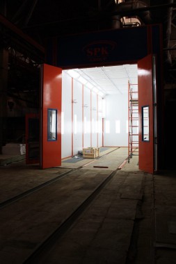 Окрасочно-сушильная камера для вилочных погрузчиков и металлоконструкций (Невьянский Машиностроительный Завод, г. Невьянск, Свердловская область)