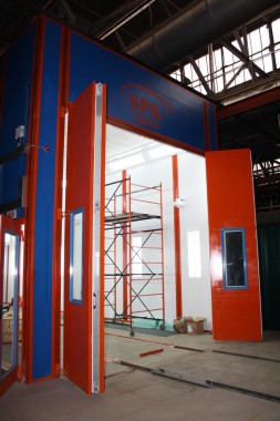 Окрасочно-сушильная камера для вилочных погрузчиков и металлоконструкций (Невьянский Машиностроительный Завод, г. Невьянск, Свердловская область)