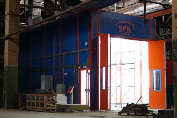Окрасочно-сушильная камера для вилочных погрузчиков и металлоконструкций (Невьянский Машиностроительный Завод, г. Невьянск, Свердловская область)